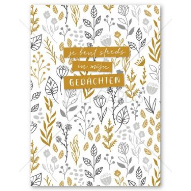 Postkaart | Je bent steeds in mijn gedachten